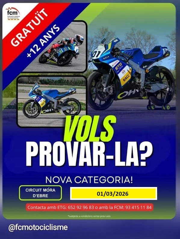NOVA DATA PER LA JORNADA OFICIAL DE TEST DE GP7, 01/03/2026 NOVA DATA PER LA JORNADA OFICIAL DE TEST DE GP7, 01/03/2026